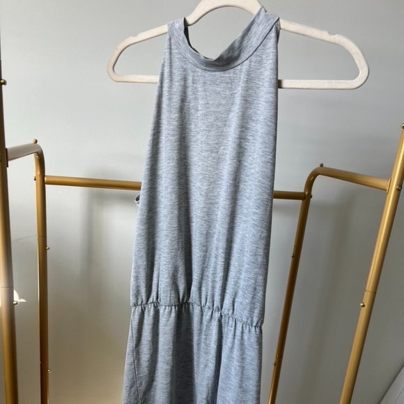 Gray Halter Neck Romper - Picture 1 of 6